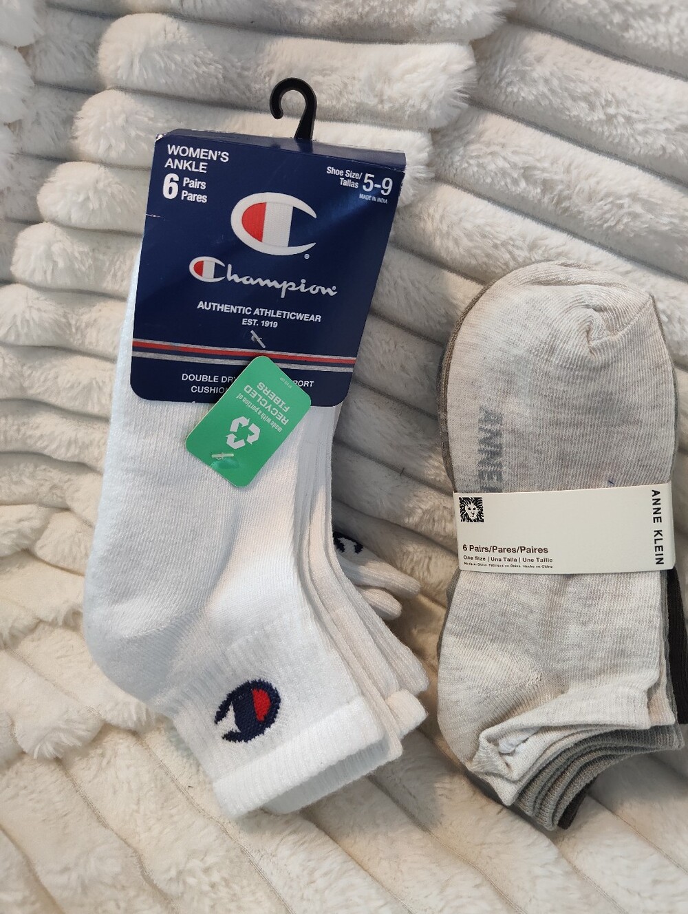 Champion & Anne Klein,Women’s Ankle Socks - 12 Pairs Total